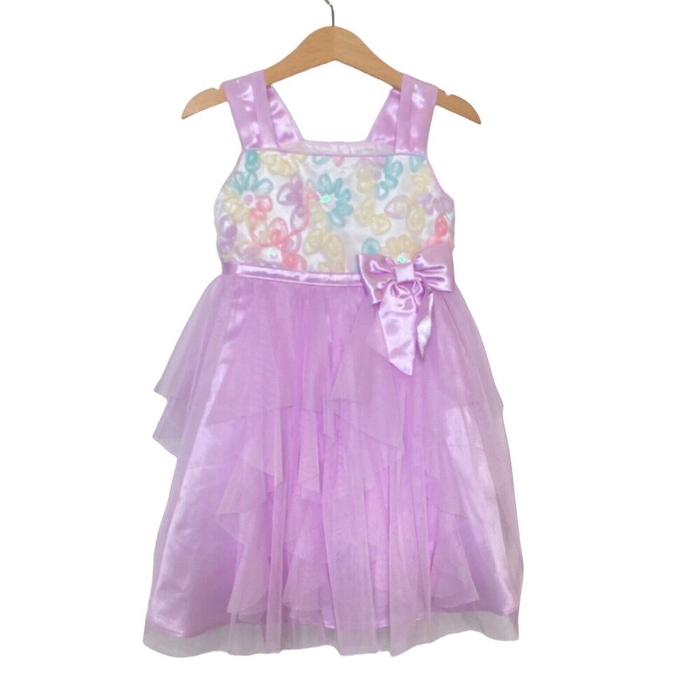 Jona Michelle Tulle Girls Pink Beautiful Floral Easter/Spring Dress Size 3T